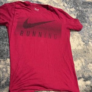 Nike Red and Black Short Sleeve Tee